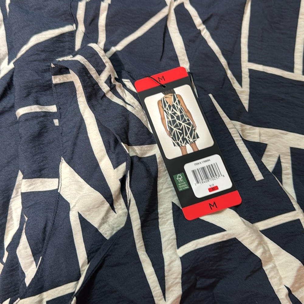 Banana Republic Ladies' Satin Sleeveless Dress   Blue NWT - Picture 10 of 10